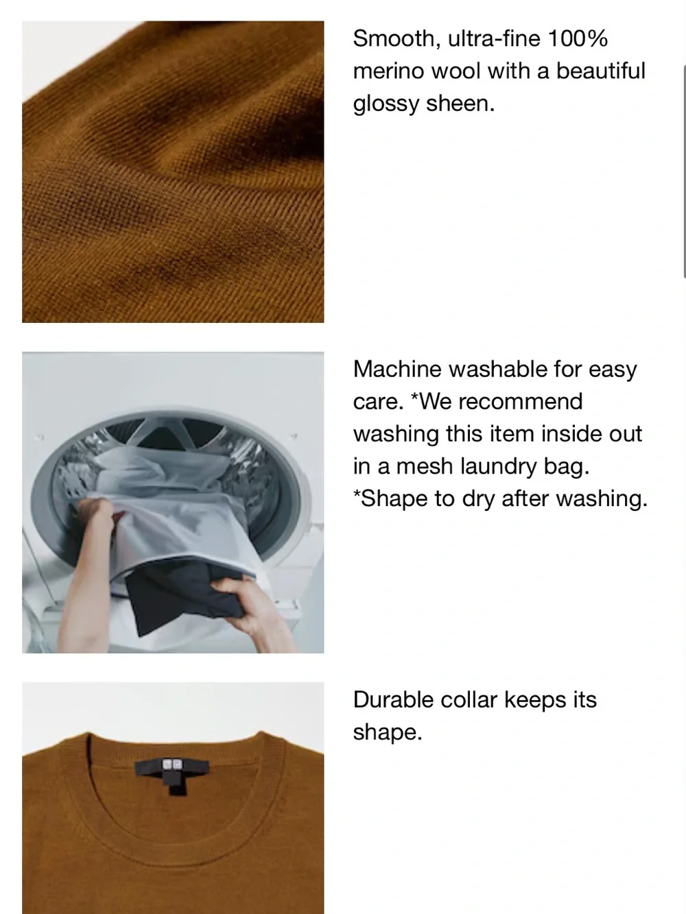 Uniqlo merino crew neck sweater - Picture 6 of 6